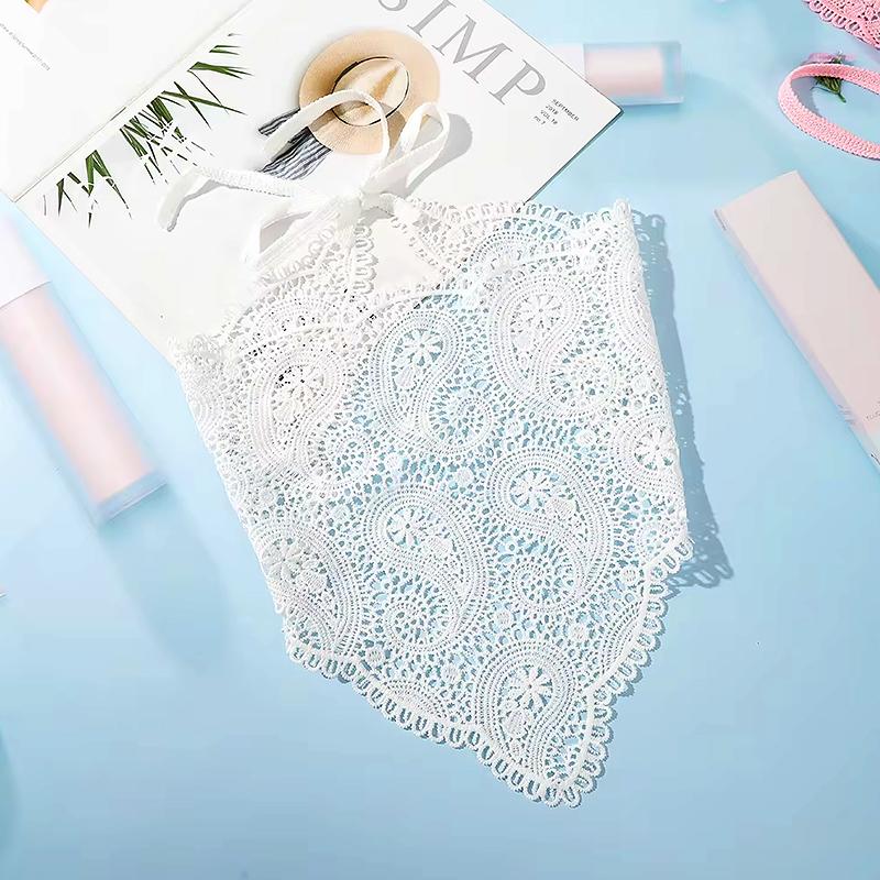 1 шт. треугольный шарф модный женский цветочный ободок бандана летний головной убор полые ленты аксессуары для волос тюрбан