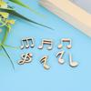 100 Pcs Wooden Music Note Mixed Decorative 2cm Note Clip for Decoration Accessory CDN