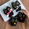 Черный Кот Кукла Подвеска Брелок Милый Пилот Маленький Черный Кот Подвеска на Рюкзак Брелок Креативный Кот Плюшевый Брелок Подарок для Телефона