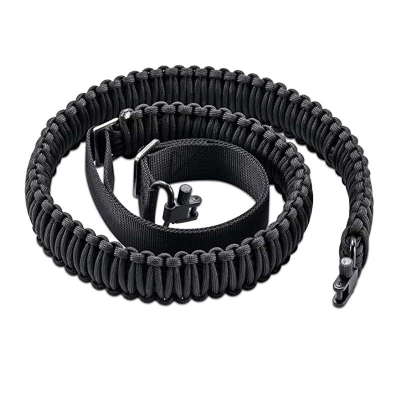 Двухточечный ремень из паракорда с вертлюгами, регулируемый, нейлоновый, тактический, для винтовки