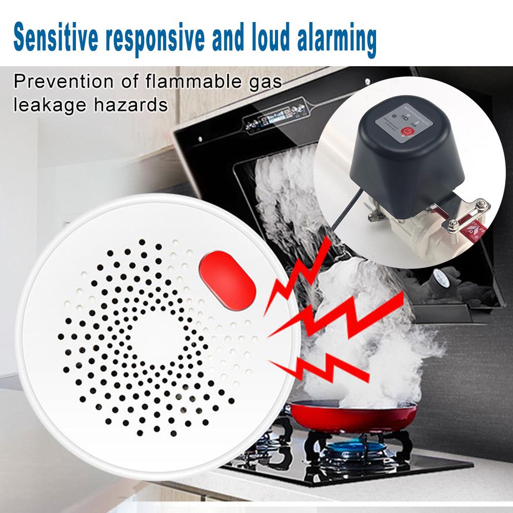 1/2" 3/4" 1" Умный газовый клапан Tuya WIFI Садовый таймер отключения воды Контроллер для полива с датчиком воды/газа Alexa Google