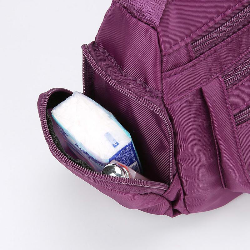 Сумка кроссбоди Новая Многоотдельная Нейлоновая Ткань Модная Повседневная Тренд Сумка для Мамы Среднего и Пожилого Возраста Сумка на Плечо