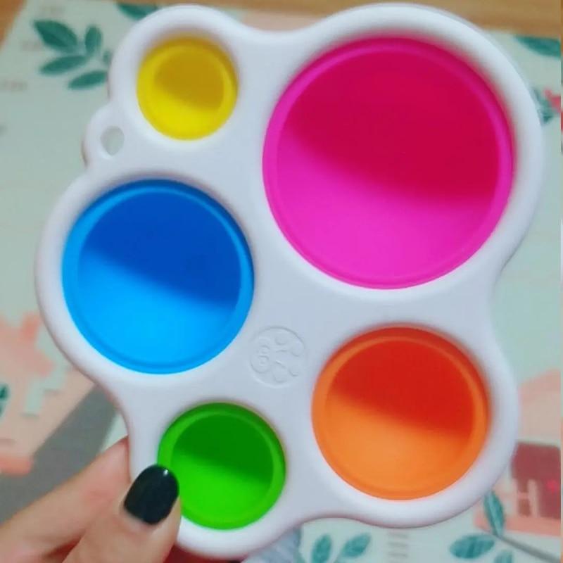 Montessori Exercise Board Rattle Puzzle Toy Colorful Kids Fidget Toys Intelligence Development Early Education Toy Baby Toys