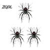Waterproof PVC Window Film Halloween Spider Static Clings, Web Decals, Black Wall Decor Removable Spooky Stickers for Indoor Outdoor Glass Doors