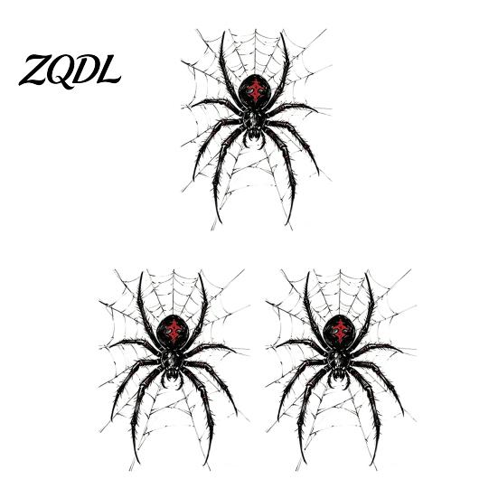 Waterproof PVC Window Film Halloween Spider Static Clings, Web Decals, Black Wall Decor Removable Spooky Stickers for Indoor Outdoor Glass Doors
