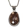 Quartz Pendant Smoky Silver Sterling  Jewelry Gemstone Natural Handmade