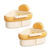2Pcs Sink Strainer Baskets Large Capacity Automatic Dumping Simple Installation Suction Cup Sink Corner Racks for Kitchen