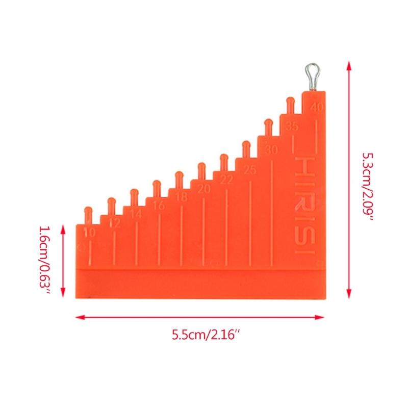 Carp Hair Rig Measurement Tool Carp Coarse Method Feeder Fishing Tackle 10-40MM