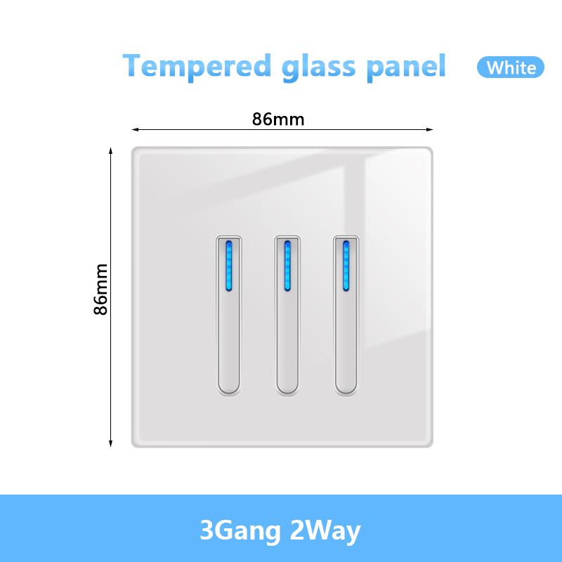 Белый светодиодный индикаторный световой выключатель Панель стеклянная клавиша пианино Самовосстанавливающийся настенный выключатель розетка, UK FR EU Универсальная электрическая розетка USB