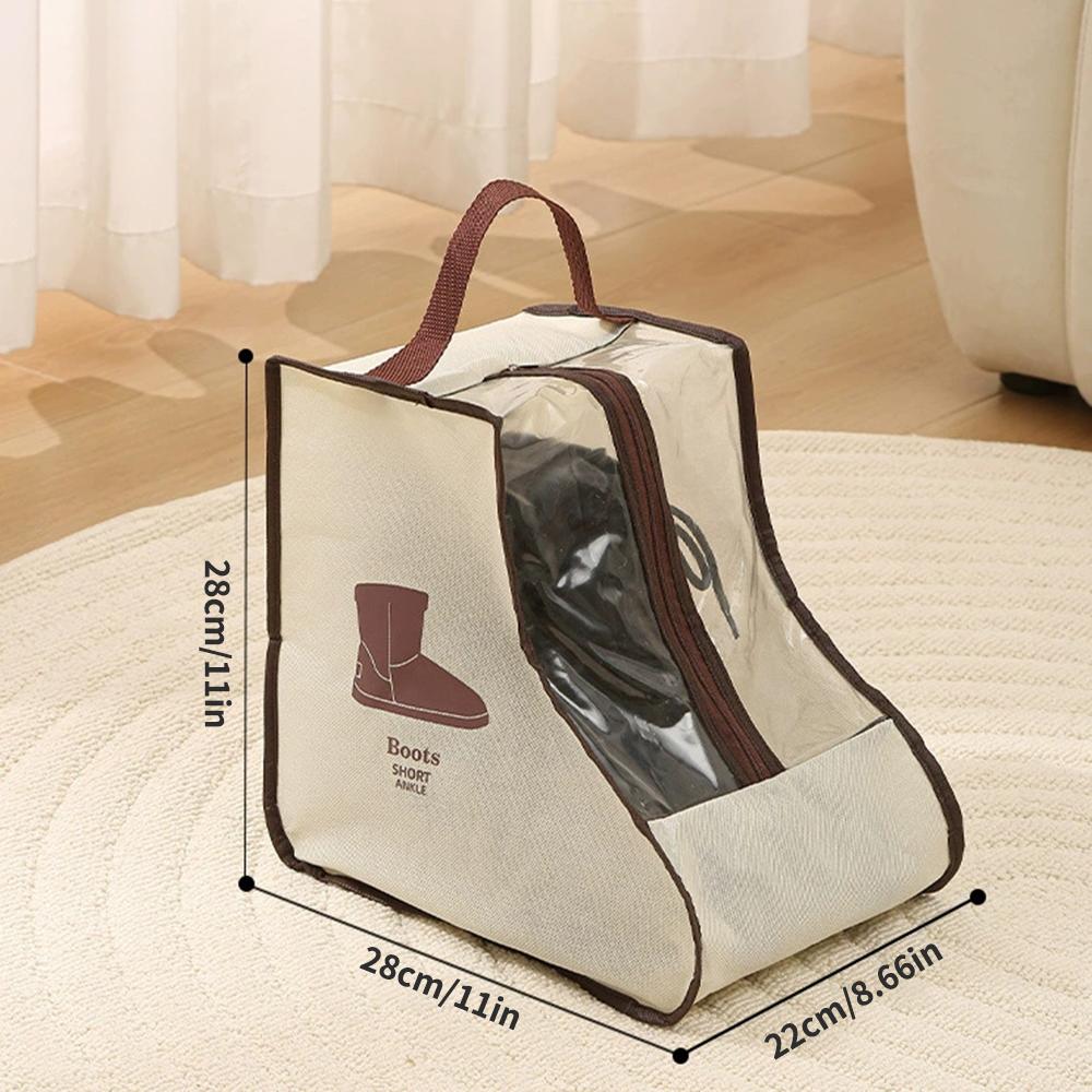 Shoe And Boot Dust Bag Travel Shoe Dust Cover Large Capacity Waterproof Portable Hand-Held Boot Storage Bag