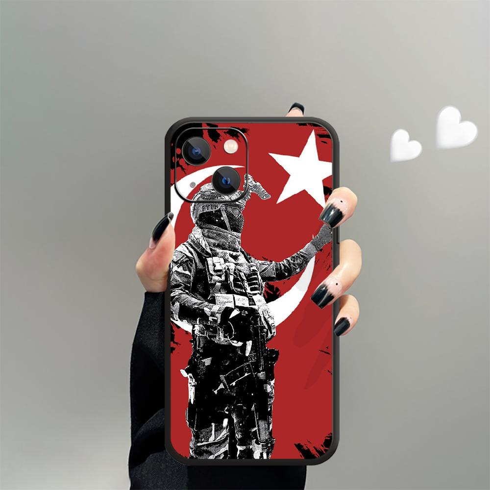 Чехол для телефона с турецким флагом Турции для iPhone Samsung Galaxy Redmi Xiaomi Oppo OnePlus Note SA 7 8 9 10 11 12 13 14 20 21 22 23 53 54 Pro Max Plus Ultra