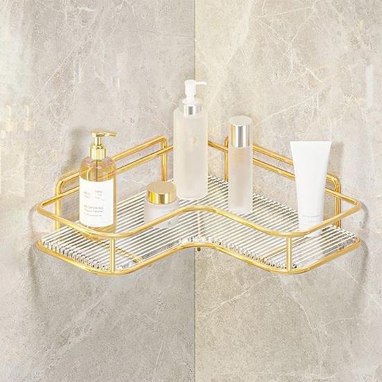 Storage Rack Durable Convenient Space-saving Bathroom Corner Organizer Shelf for Home Kitchen Toilet