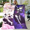 Puella Magi Madoka Magica Cartoon Soft Plush Blanket,Flannel Blanket Throw Blanket for Living Room Bedroom Bed Sofa Picnic Cover