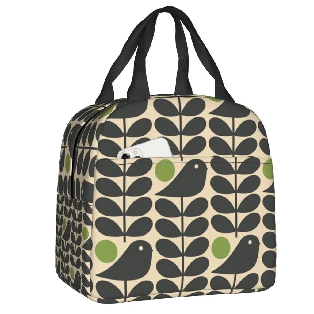 Orla Kiely Bubble Flowers Изолированная Сумка Для Обеда Для Женщин Герметичная Скандинавская Термосумка-холодильник Для Обеда Пляж Кемпинг Путешествия