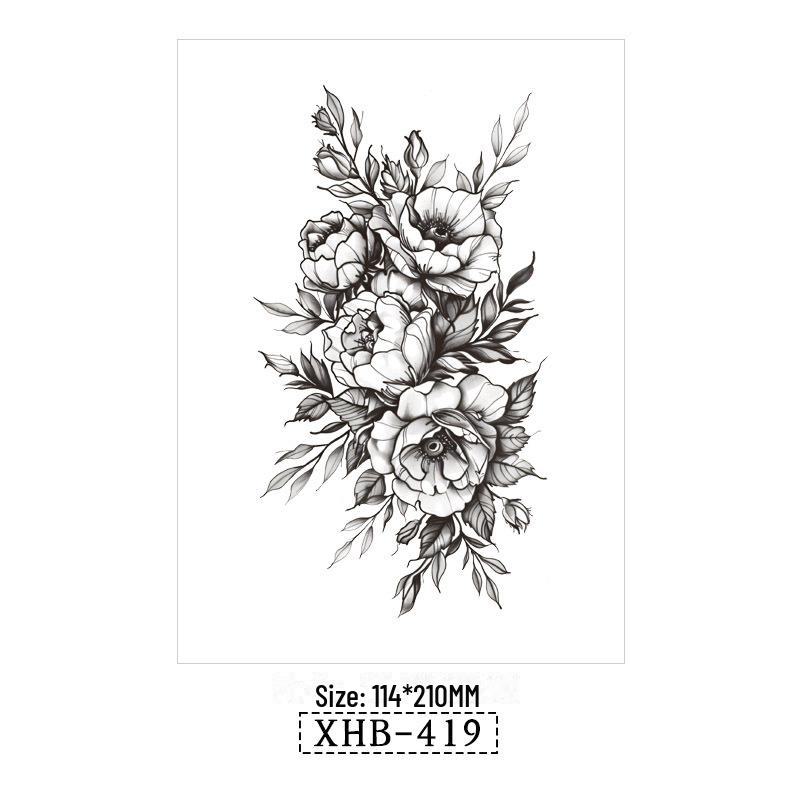 3D реалистичные временные татуировки-наклейки с изображением бабочек, тигров и змей