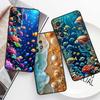 Мультяшная Аниме Черепаха Слон Для Samsung A41 A35 A34 A33 A32 A25 A24 A23 A21s A06 A05 A04 A03 Note 10 20 Ultra 5G Черный Чехол