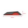4Pcs Red Reflector Car Side Door Edge Protector Guard Sticker Carbon Fiber Color