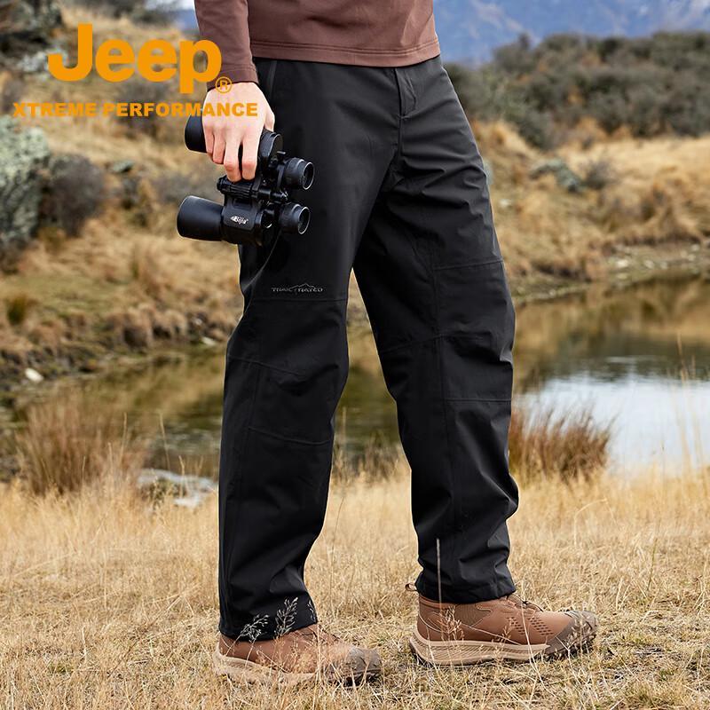 Jeep Men's Outdoor Windproof Waterproof Hiking Work Pants