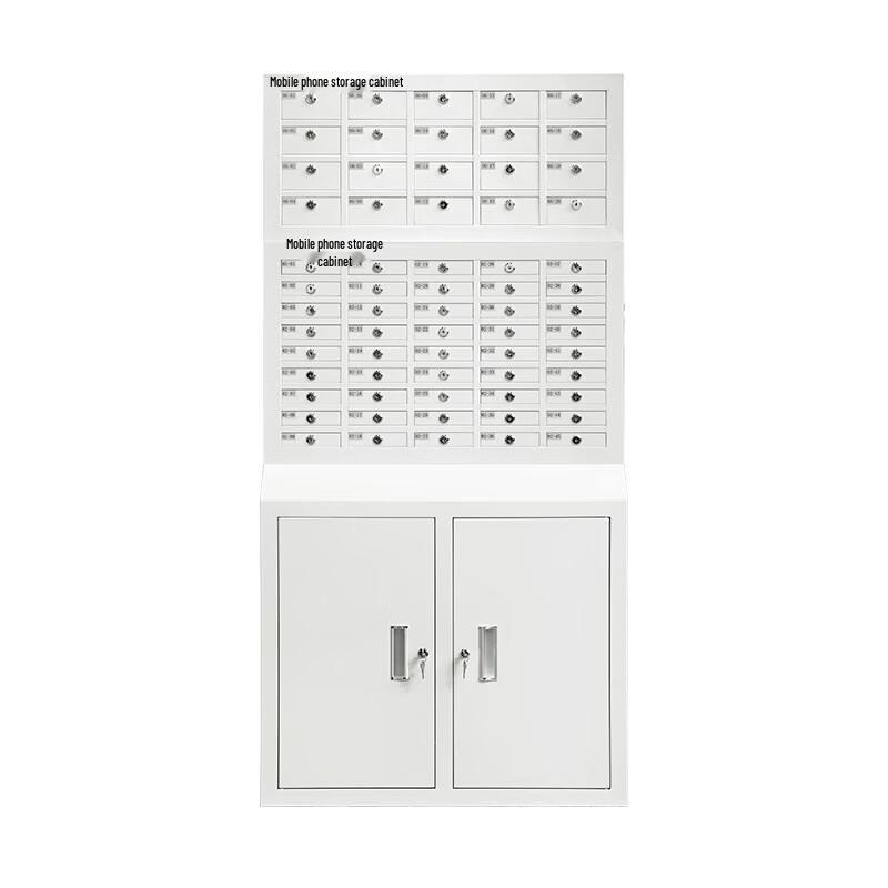Junshi 50-Compartment Locking Wall-Mount Phone Cabinet