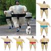 Sumo Costume Wrestler Inflatable Suit Blow Up Party Outfit Cosplay Dress Kid Men
