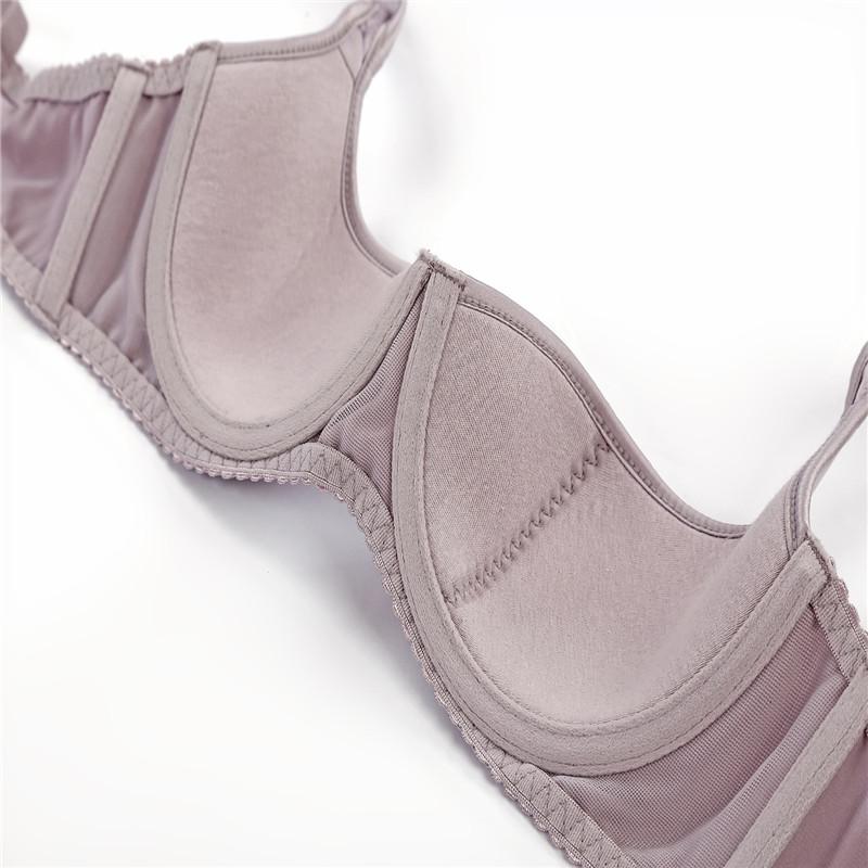 Новый европейский женский сексуальный комплект нижнего белья, ультратонкий комплект с бюстгальтером, комплект с половиной чашки, гладкий удобный бюстгальтер и трусики, сексуальный комплект с бюстгальтером для девочек, бюстгальтер с большой чашкой
