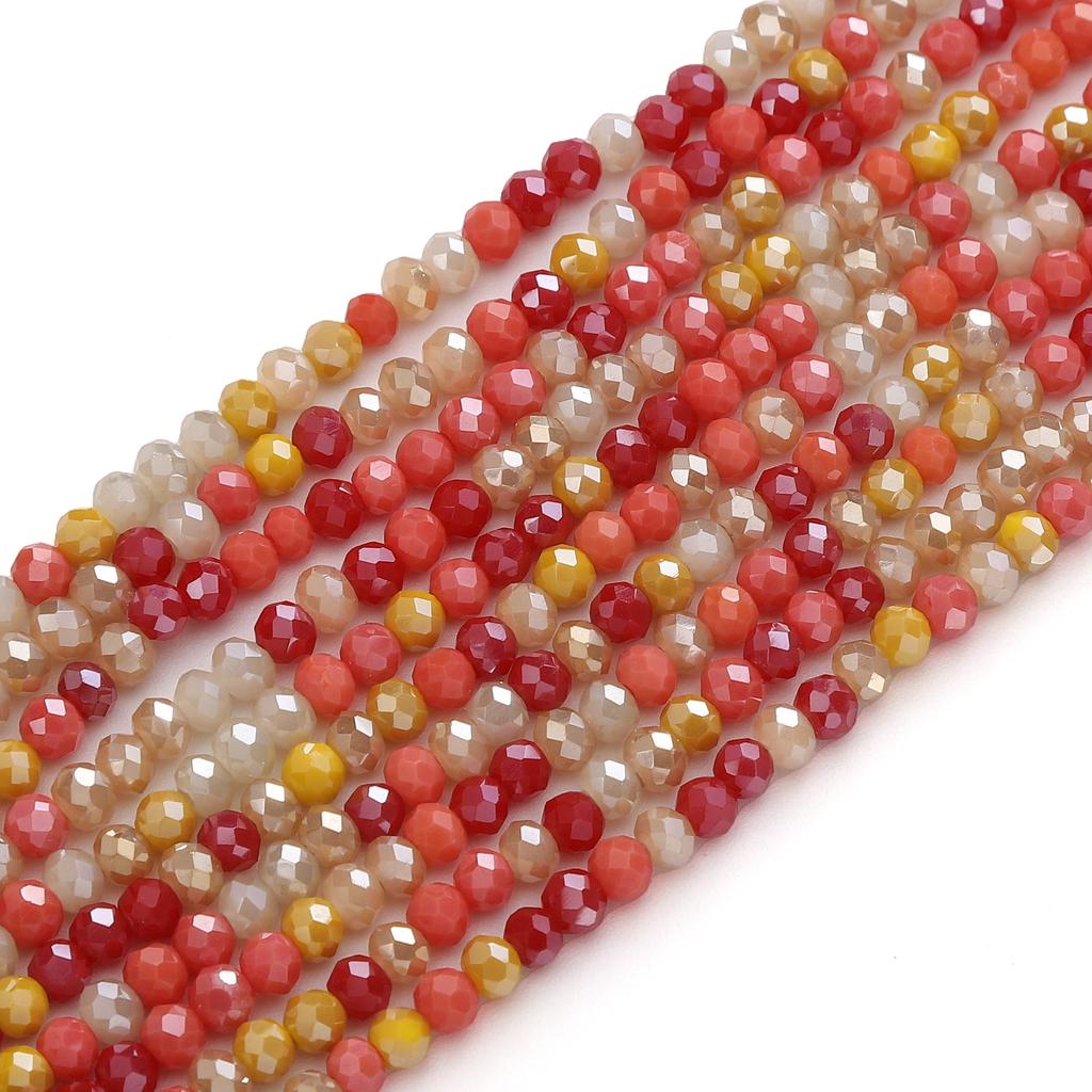 120 шт. стеклянные бусины поверхностные плоские интервальные хрустальные бусины для самостоятельного изготовления браслетов, ожерелий, ювелирных изделий, украшений