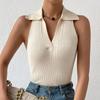 European and American Women's Ice Cool Sleeveless Knitted Vest