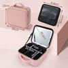 Portable Makeup Bag with Lighted Mirrors Travel Cosmetic Case Organizer with 3 Color Lights Mirror Dividers Brush Cases Holder