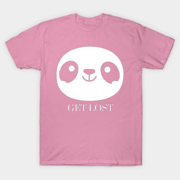 Женская футболка Get Lost Panda принт Харадзюку Каваий футболка Летняя футболка с коротким рукавом Женская футболка Топ Футболка