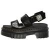 Heaven Mj X  Ricki 2-Strap Leather Adjustable Buckle Platform Fashion Sandals Women Sandals Black 27981001