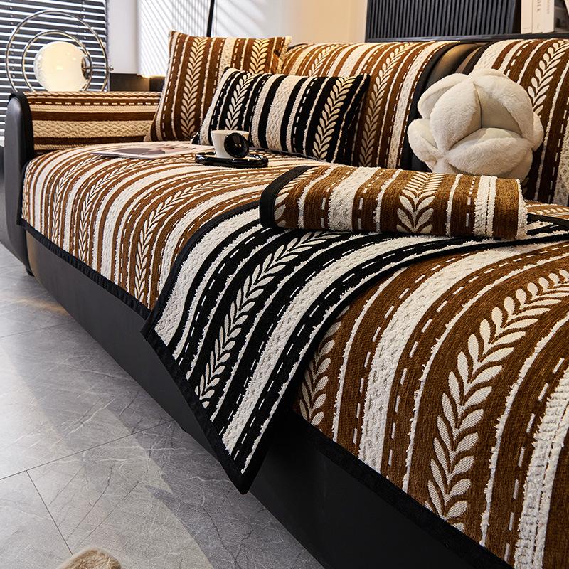 Chenille Sofa Cushion New Four-Season Universal Sofa Cover Cover Cloth Straight Row Sofa Seat Cushion