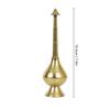 Brass Sprinkler Bottle for Holy Water, Gangajal and Perfume Gulab Pash Rose Brass Water Paneer Sombu –(Small)