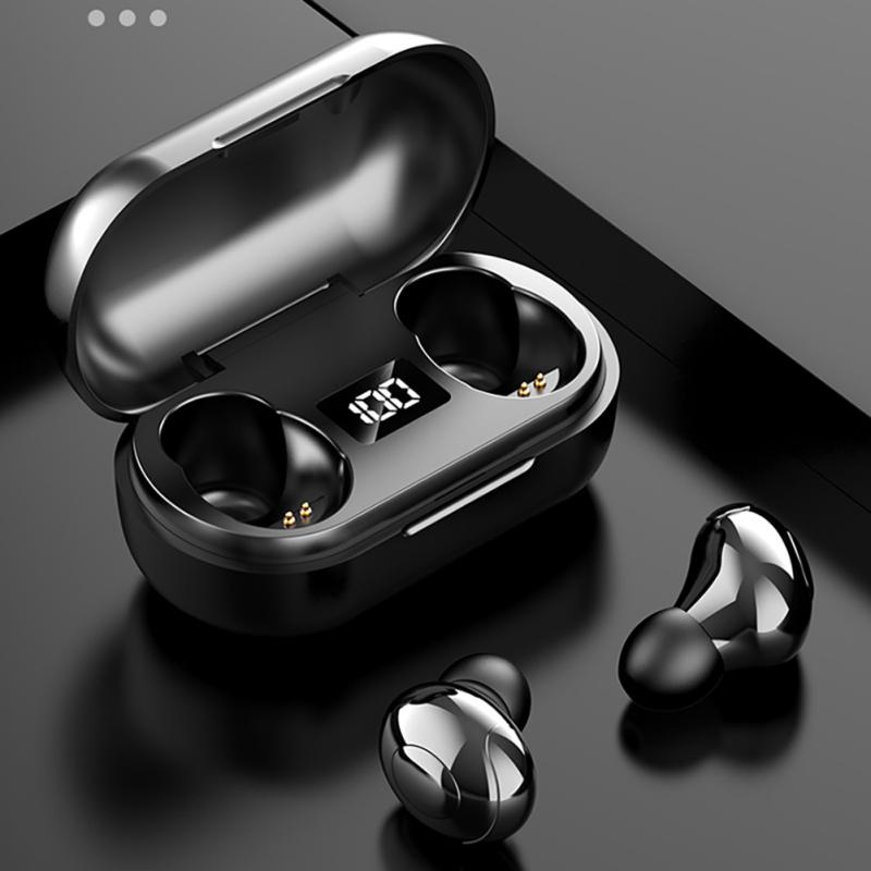 T8 Mini Wireless Bluetooth-compatible 5.0 Headset Stereo Tws Sports Earbuds Power Digital Display