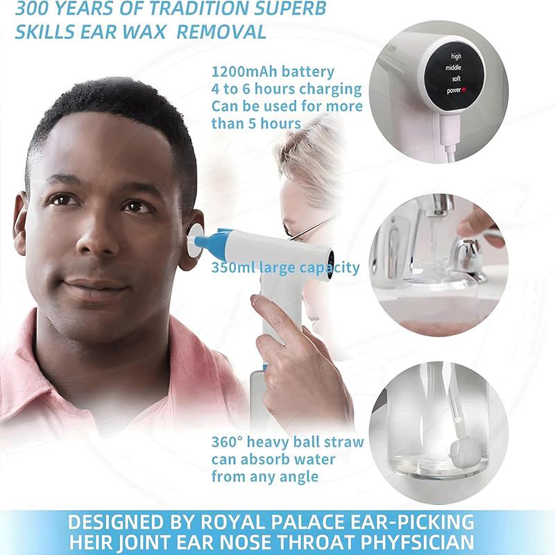 4 Pressure Mode Electric Ear Wax Removal Kit Multifunctional Electric Ear Cleaner Household Portable Ear Infection Cleaning Tool