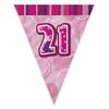 Pink 21 Glitz Pennant Bunting