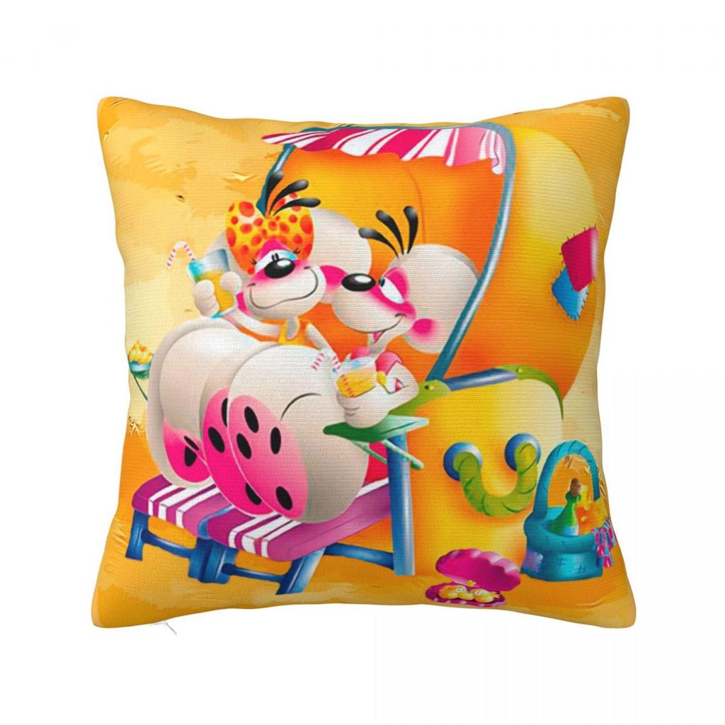 Diddl Cute Cartoon Pillow Case Cushion Cover Soft Custom DIY Pillow Cover Morden Pillowcases For Sofa Home Decorative