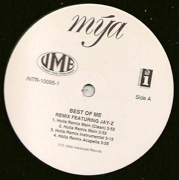 12-дюймовая пластинка MYA JAYZ Best Of Me Remix INTR100951 Interscope Reco 2000 US SoulFunk Б/у