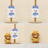 Plush Bear Keychain With Bow Cute Cartoon Toy For Bag Decor And Gifts