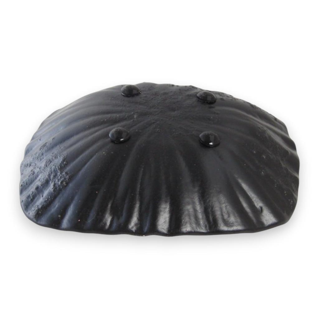 J-kitchens Тарелка для закусок, Стеклянная тарелка, Овальная, Средняя, Красная и Золотая, 14 см, Sairan