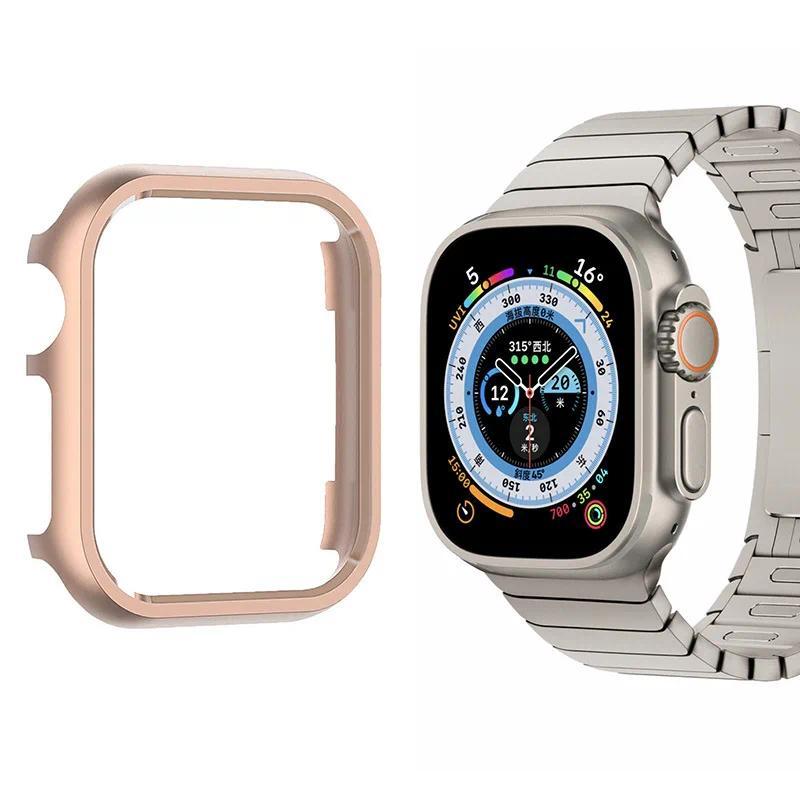 Aluminum Alloy Case For Apple Watch Ultra 2 49mm 11 10 9 8 7 6 5 4 SE Protective Frame Shell iWatch 46mm 45mm 41mm 44mm 42/40mm