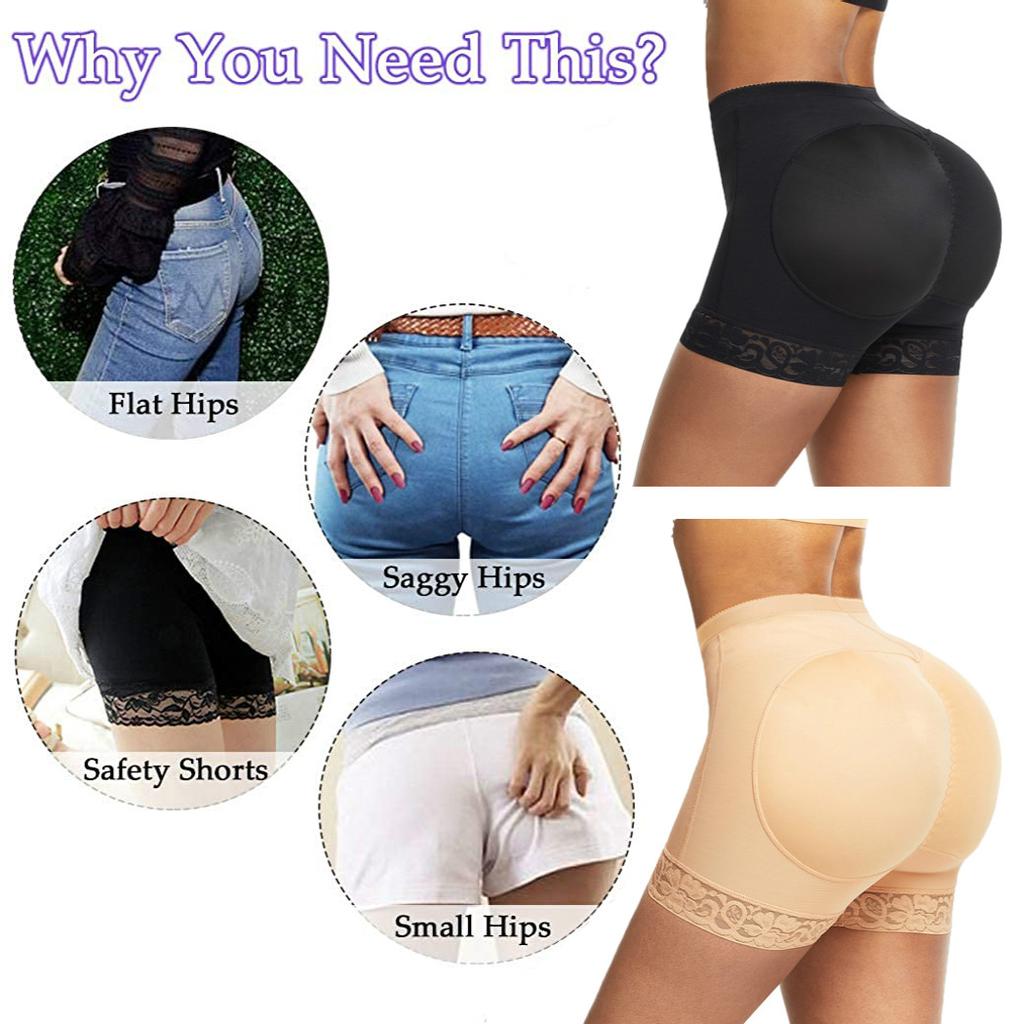 Женщины Body Shaper Ass Мягкие трусики для поднятия ягодиц Трусики для подъема бедер с подкладкой для задницы Нижнее белье Усилитель ягодиц Боксерские трусы Bum Push Up Boyshort