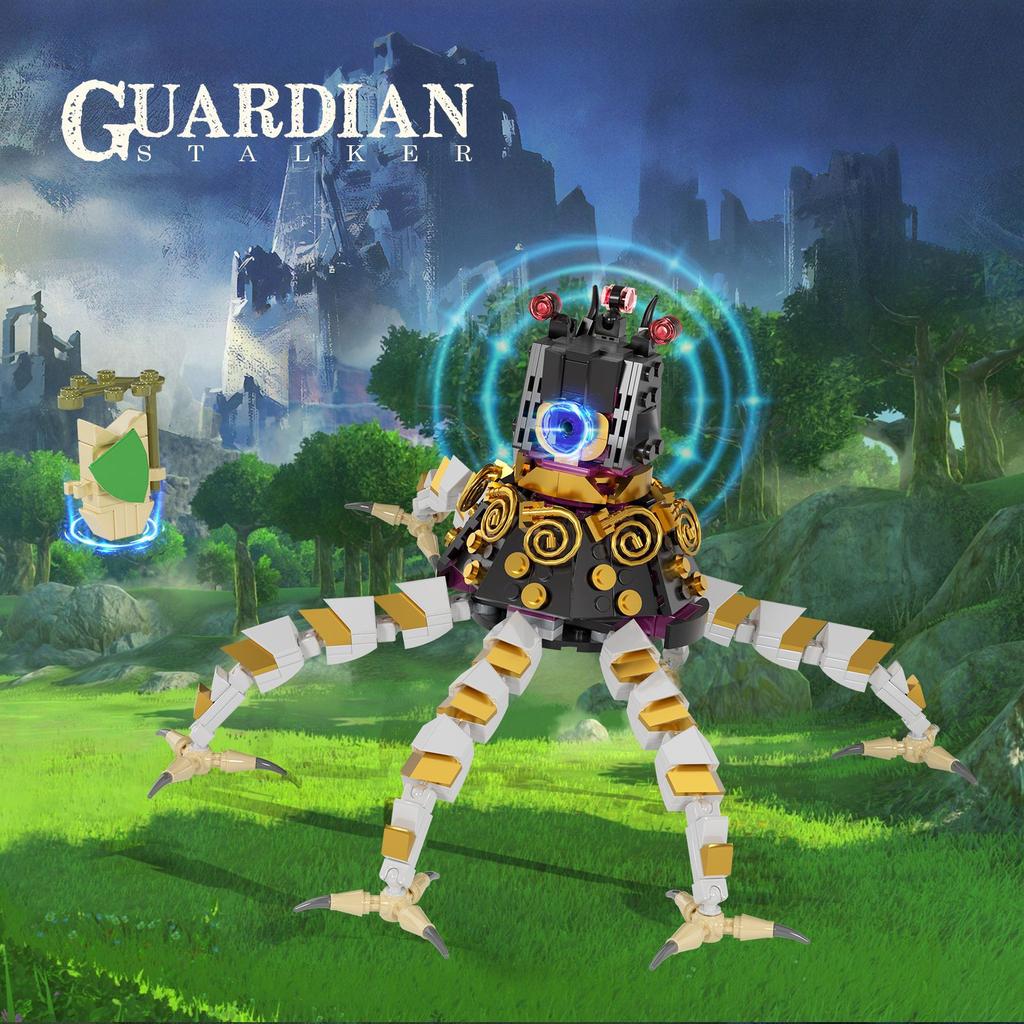 Классический набор строительных блоков Guardian для обновления Zeldaed Multi Foots Monster Bricks Сборные игрушки для детей, развивающие головоломки, подарок