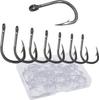 SHADDOCK Jigging Hooks with for Bait DIY Assist Thick Strong Stainless Single Hooks for Red Sea Bream and 30 Size Barbs, Fishing, Hooks, Shank, Steel,