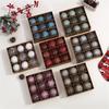 Festive 8CM Ball Ornaments Set of 9 for Holiday Tree and Home Decor
