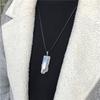 Natural Cyanite Rough Stone Pendant Necklace Blue Quartz Stone Jewelry Necklace Gift Energy Stone