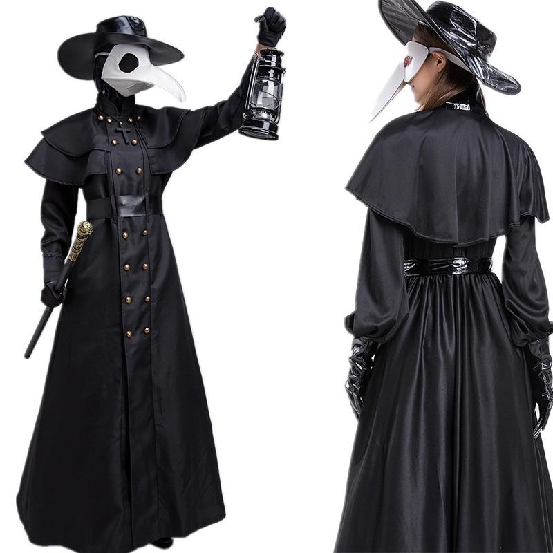 Stunning Plague Doctor Costume For Halloween And Cosplay A Medieval Hooded Robe Mask And Hat For Monk Cosplay