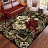 Красные Ретро Ковры Большой Площади Гостиная Европейская Декорация Дом Зона Дивана Ковер Великолепная Спальня Нескользящий Напольный Коврик Моющийся