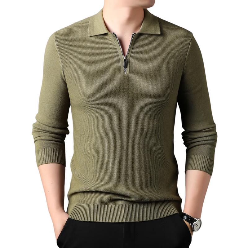 Yalu Men's Half-Zip Knit Sweater
