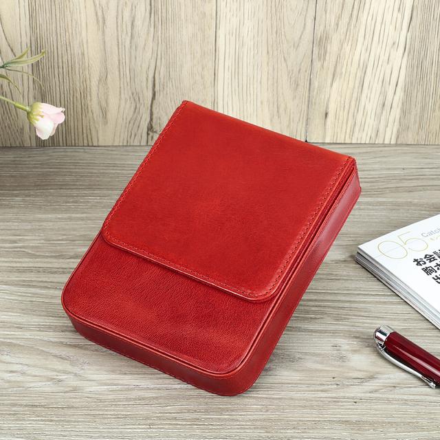 Handmade Fountain Pen Case Leather for Men Women Holder Pouch Retro Box Organizer Boys Girls School