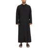 Muslim Men Jubba Thobe Solid 2024 Long Sleeve Thin Robes Kaftan Stand Collar Islamic Arabic Fashion Men Caftan S-3XL